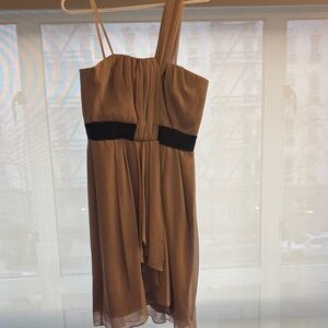 Gray One Shoulder Dress